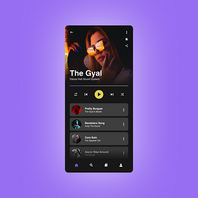 MUSIC PLAYER 💿 app dailyui design figma graphic design mobile musicapp musicplayer ui ux webdesign