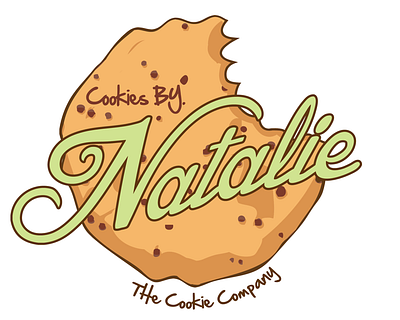 Cookies By Natalie branding cartoon logo charecter design design graphic design illustration logo