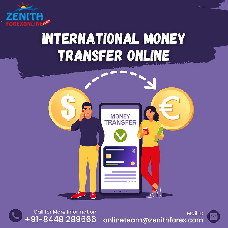 International Money Transfer online by Zenith Forex Online on Dribbble
