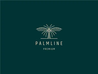 Palm line art logo 3d animation app branding business design graphic design illustration logo motion graphics palm line art logo ui