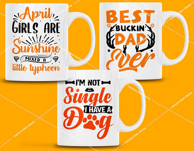 Mug bundle design graphic design mug social media post tshirt typography vector