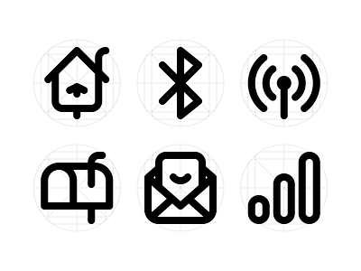 Communication (Soon) — Pixel-Perfect Icons 24px icons bluetooth communication grid home icon icons pack icons set mail mark pixel perfect icons receive send signal ui ui icons user interface icons ux wireframe