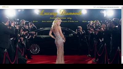 Luxury Diamonds branding design logo luxury luxury web design ui ux web design web development