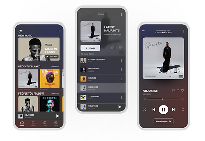 A SOCIAL MUSIC MOBILE APP mobileapp productdesign ui ux design