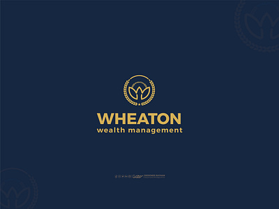 "WHEATON" MODERN LOGO DESIGN designer rayhan logo designing wealth logo design