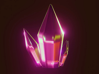 3D RPG pink crystal animation 3d 3d animation 3d art 3d artist 3d game art 3d model 3d object animation blender 3d digital art game art motion graphics pink crystal rpg crystal shiny