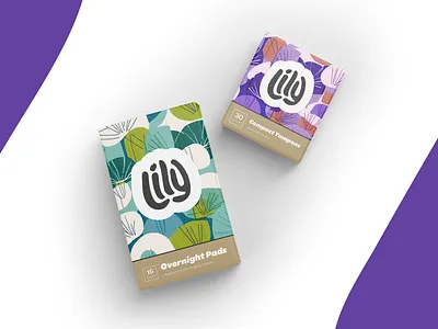The Lily Pad Logo and Packaging ai branding feminine graphic design green hand lettering illustration lettering lily pad logo nature packaging pattern plants purple small typography vintage