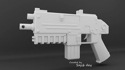 3D Gun Model 3d 3d modeling animation modeling