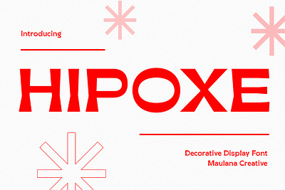 Hipoxe Decorative Sans Serif Display Font animation branding design font fonts graphic design handmade font illustration logo modern font nostalgic sans sans font sans serif ui