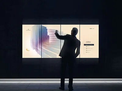 Mansouri Living Showroom Touchwall UX/UI interactive touchscreen ui ux