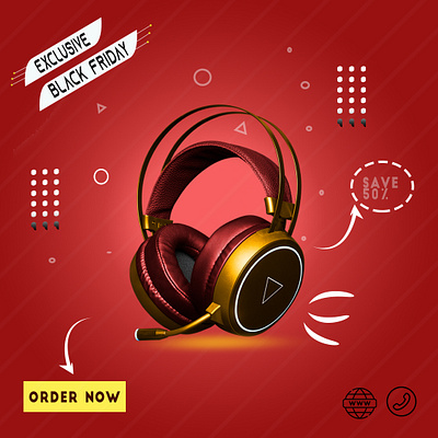 HeadPhone Media post Design 2023 banner best headphone branding branding design design graphic design headphone illustration logo media new design new headphone photo photoshope poster social socialmediapostdesign ui wirelessheadphone