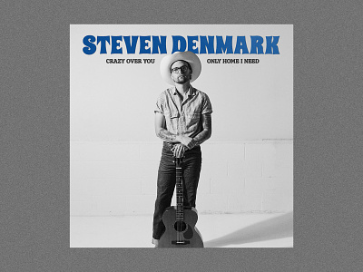 Steven Denmark Double Single album art album artwork album cover country music design graphic design
