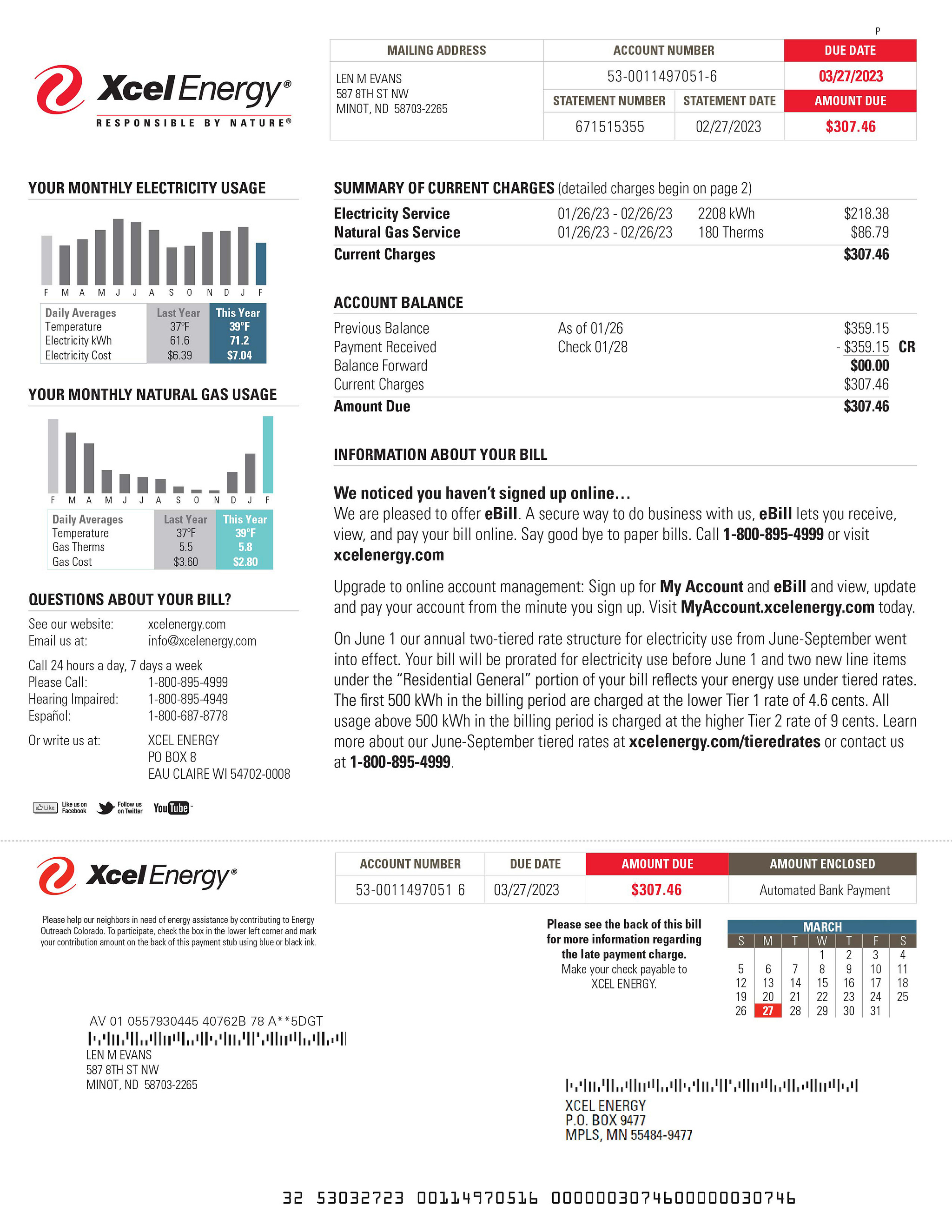 Pay Xcel Bill 54 - 3w0lqzd