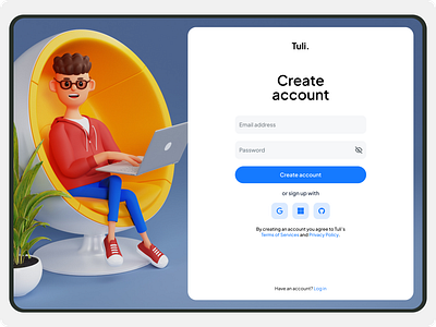 Sign Up Page 3d character 3d vector art animation branding danish dashboard designs design graphic design graphics home page designs illustration landing pages latest designs latest trends logo mobile sign up page ui web web app designs