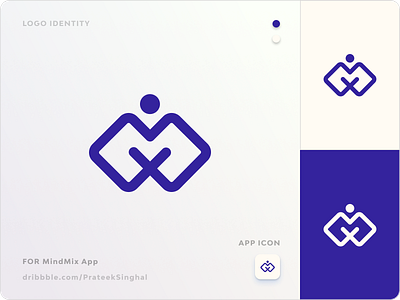 MindMix - Logo Design app design designer logo mobile