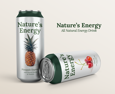 Nature's Energy Packaging branding design graphic design