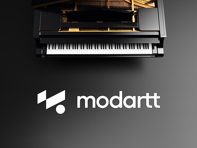 Modartt Logo Redesign brand branding exploration figma letter m logo logomark mark music notes piano product software