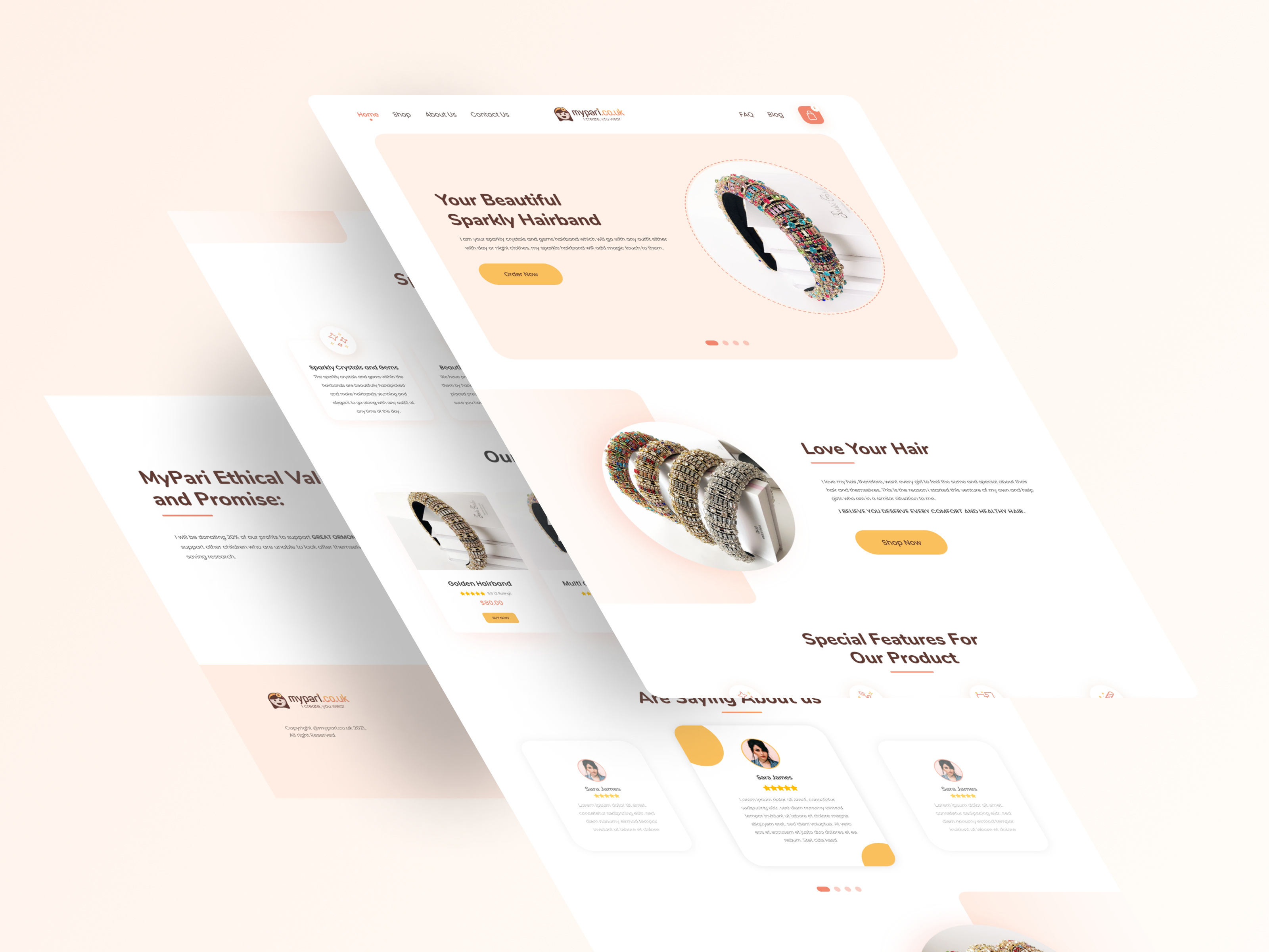 Example of Website | Landing Page | UI UX Design
