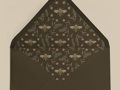 Seamless Bee-Themed Pattern Design bees graphic design illustration pattern pattern illustration stationery