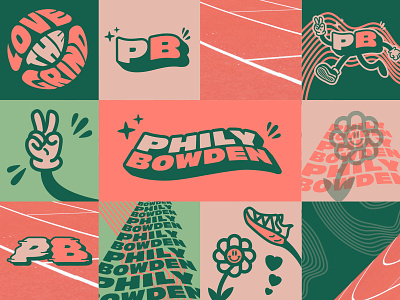 Phily Bowden Channel Branding branding design esports female illustrator logo mascot run runner running sports
