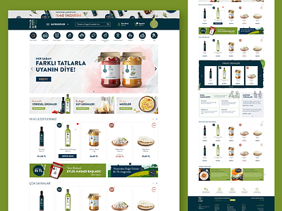 Mezekar E-commerce animation branding carouel ecommerce experience food graphic design illustration interaction landing page local products minimal product ui web website