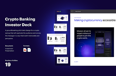 Crypto - Pitch Deck 3d animation app branding crypto design graphic design illustration logo motion graphics pitch deck presentacion typography ui ux vector