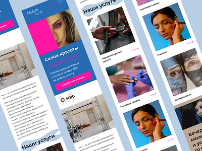 Beauty salon beauty salon design figma ui ux webdesign