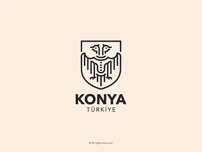 Konya Logo (Double Headed Eagle) amblem art belediye branding crest design dobule double headed eagle eagle emblem graphic graphic design headed icon illustration konya logo municipality turkey turkiye