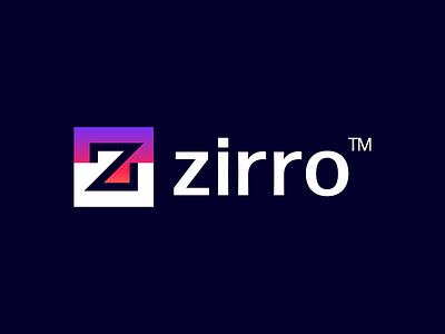 zirro z logo animation app bold brand brand identity branding design graphic design icon illustration logo logo design minimal modern typography ui ux vector z logo zirro