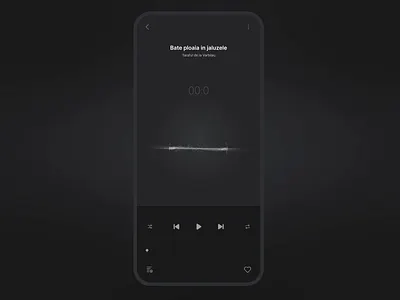 Minimalist music app after effects animation app design dark theme interaction design mobile particles ui design ui interaction