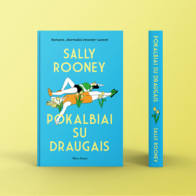 Conversations with friends - Sally Rooney Book Cover Design book bookcover bookdesign cover coverdesign girls illustration sallyrooney
