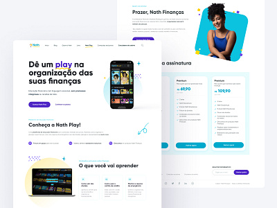 Landing page・Nath finanças design ui ux