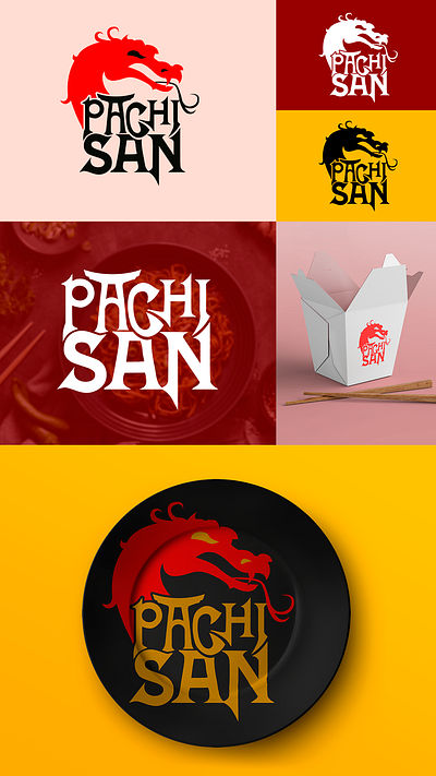 Logo Pachi San brading chino diseño grafico identity logos