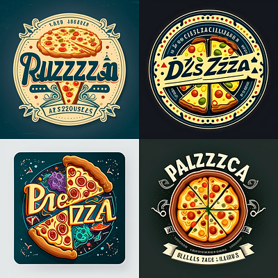 Pizza 🍕 graphic design logo