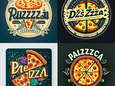 Pizza 🍕 graphic design logo