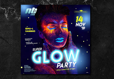 party flyer design flyer design glow party graphic design party design poster design