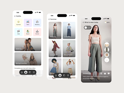 WardrobeWise – Fashion App clothes clothing fashion product design style ui ux visual design