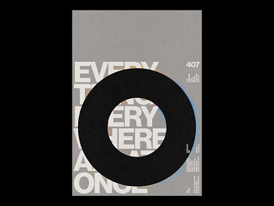EVERYTHING EVERYWHERE /407 clean design film modern movie poster print simple type typography