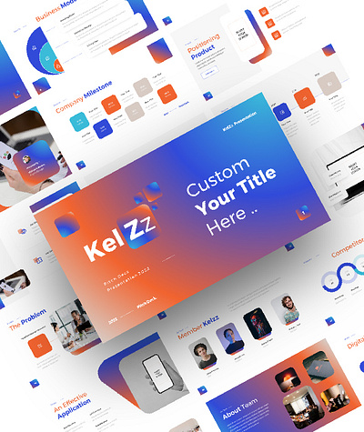 Kelzz Pitchdeck Presentation Template modern powerpoint presentation