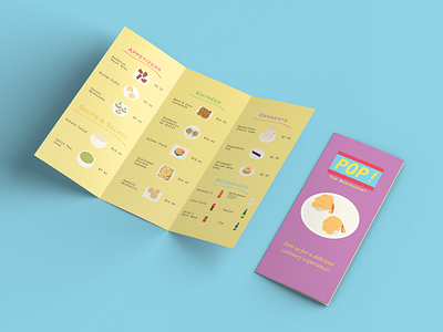 Pop! The Restaurant Menu & Merch adobe ill adobe illustrator adobe photoshop branding design designer graphic design illustration logo design menu design merchandise restaurant branding shirt design