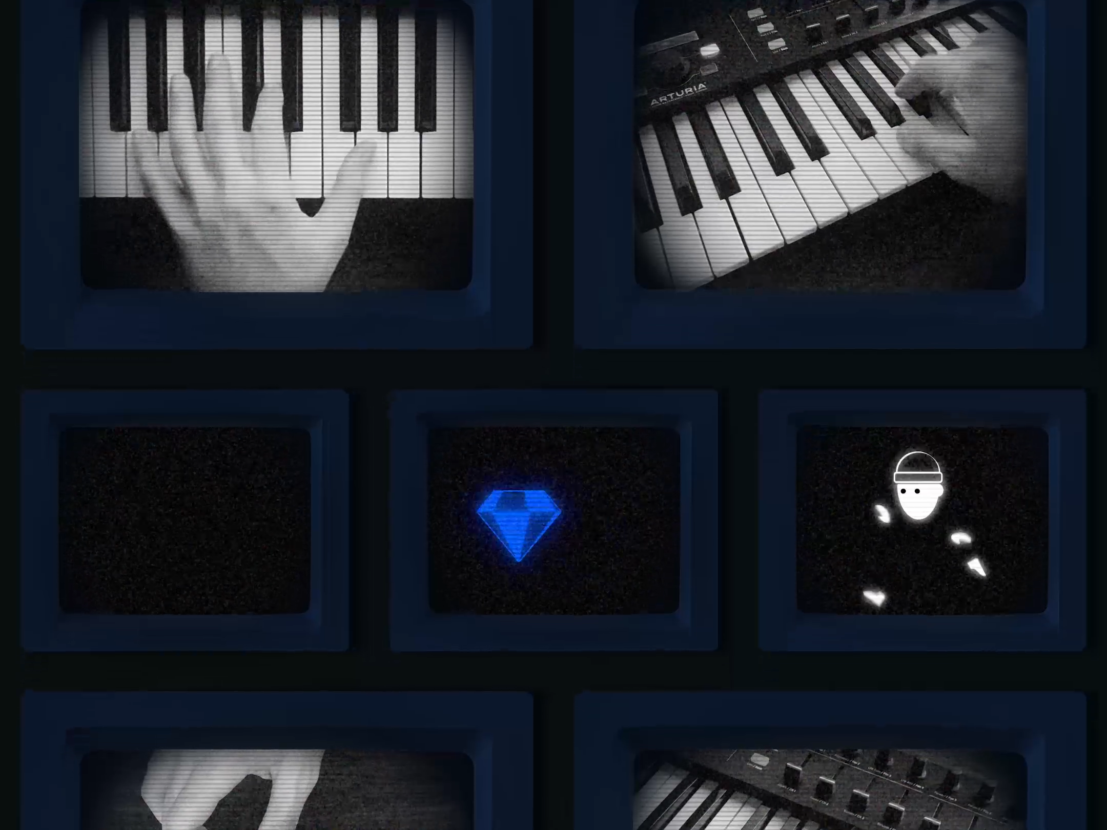 Security 💎 blue gem lofi motion music photoshop run cycle security thief tiktok