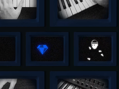 Security 💎 blue gem lofi motion music photoshop run cycle security thief tiktok