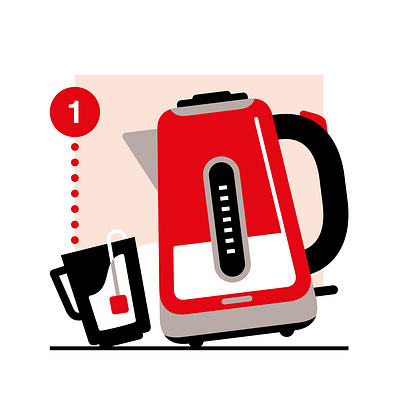 What makes a great kettle? (Which?) cup illustration infographic kettle tea