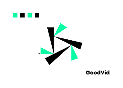 GoodVid - Logo Design #2 abstract logo app logo branding design famous logo graphic design illustration logo logo design media logo simple logo vector video logo