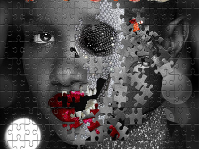 Puzzling Puzzle collage design designer digitalartist digitalcollage fashion photomanupulation