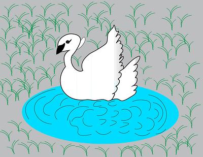 Duck inspired artwork graphic design illustration vector