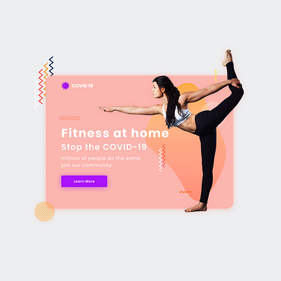 Fitness website design app design graphic design illustration typography ui vector