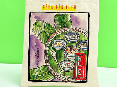 MY SKETCH FOR TOLE BAG PRINT branding da nang design graphic design illustration kiến truc vector vietnamfood