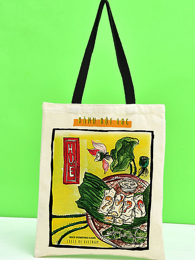 MY SKETCH FOR TOLE BAG artwork da nang design graphic design illustration inprint kiến truc travel. vector vietnam vietnamfood watercolor