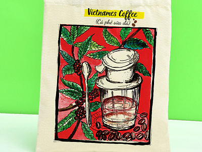 MY SKETCH FOR TOLE BAG PRINT design graphic design illustration kiến truc vietnam vietnamfood